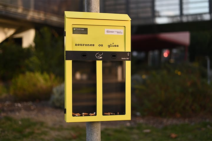 Recyclage des mégots à Bordeaux Neurocampus