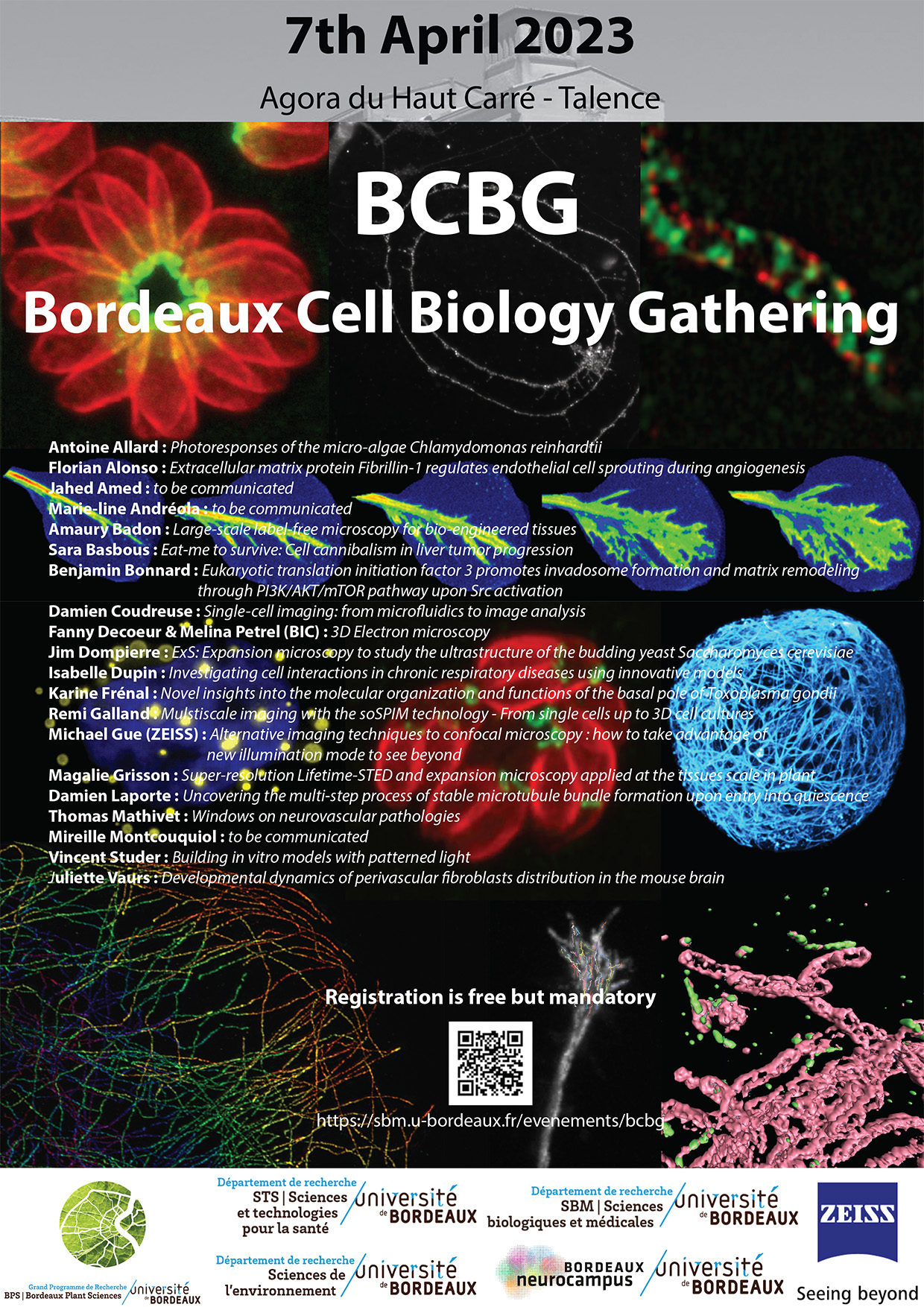 4th Bordeaux Cell Biology Gathering Friday 7th April Bordeaux